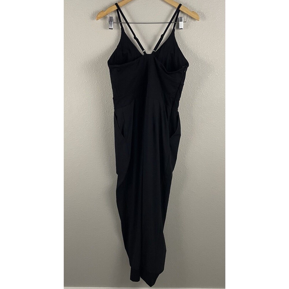 Halara Womens L Black Breezeful Pocket Tapered Quick Dry Jogger Jumpsuit Casual - Picture 6 of 9